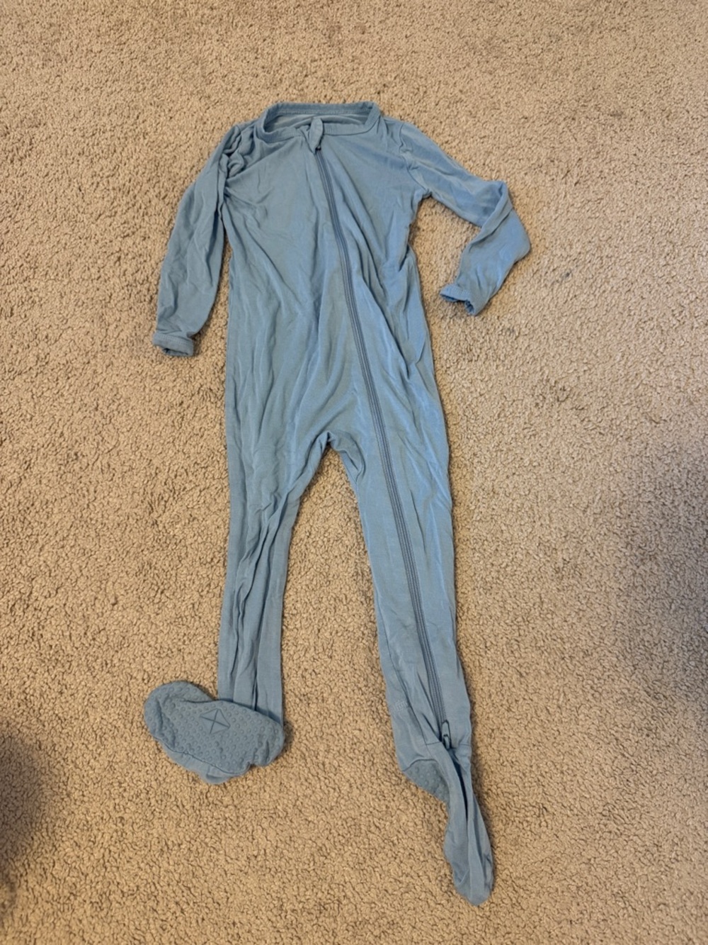 Kyte baby footies light blue